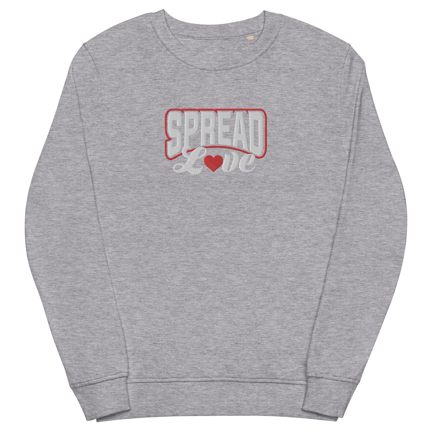 Spread Love Heart Organic Sweatshirt